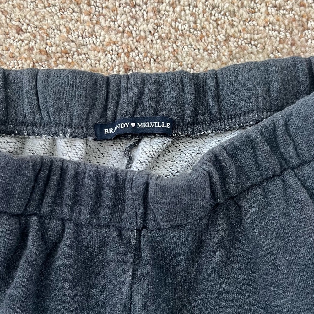 Brandy Melville Dark Grey Cuffed Sweatpants